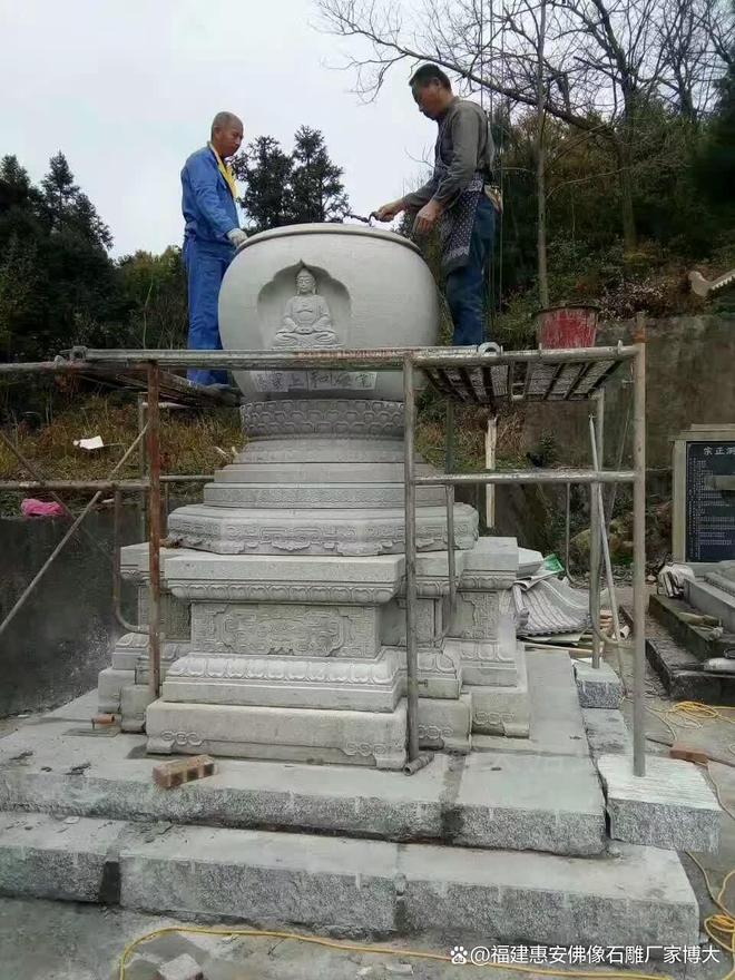 在风水布局中的作用开元棋牌石雕佛塔(图1)